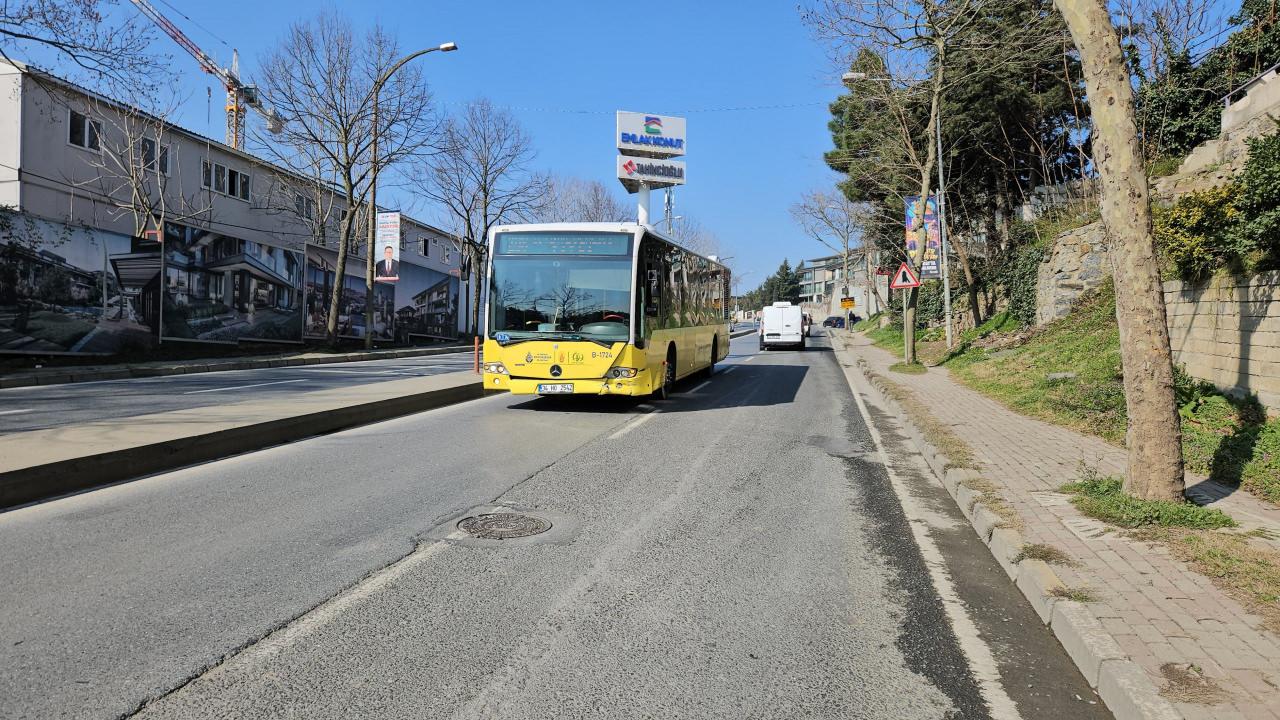 Sarıyer'de İETT otobüsü kaza yaptı!