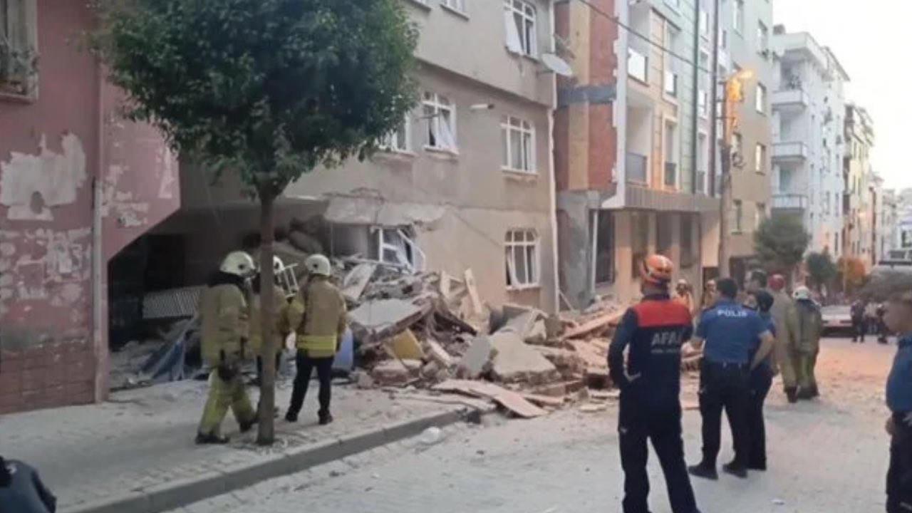 Son dakika: İstanbul'da bina çöktü!