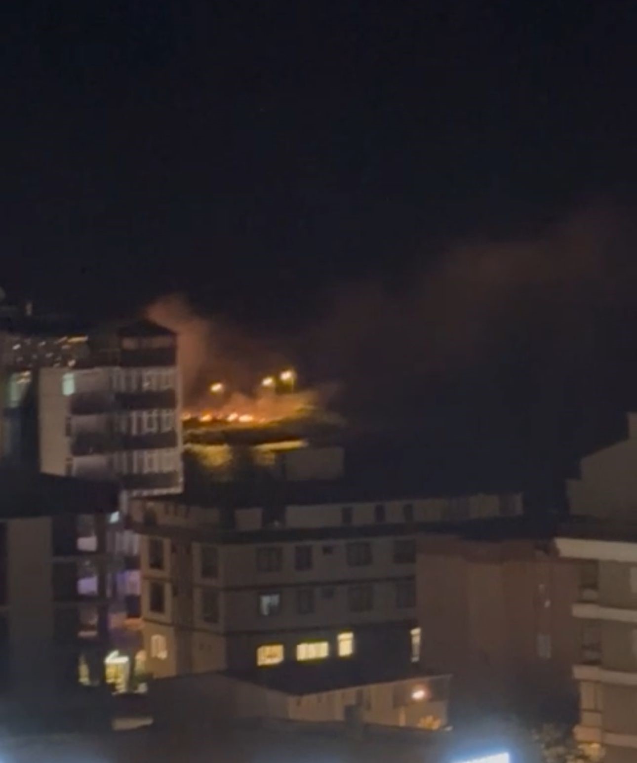 Samsunspor’un kuruluş yıl dönümü kutlamasında yangın çıktı
