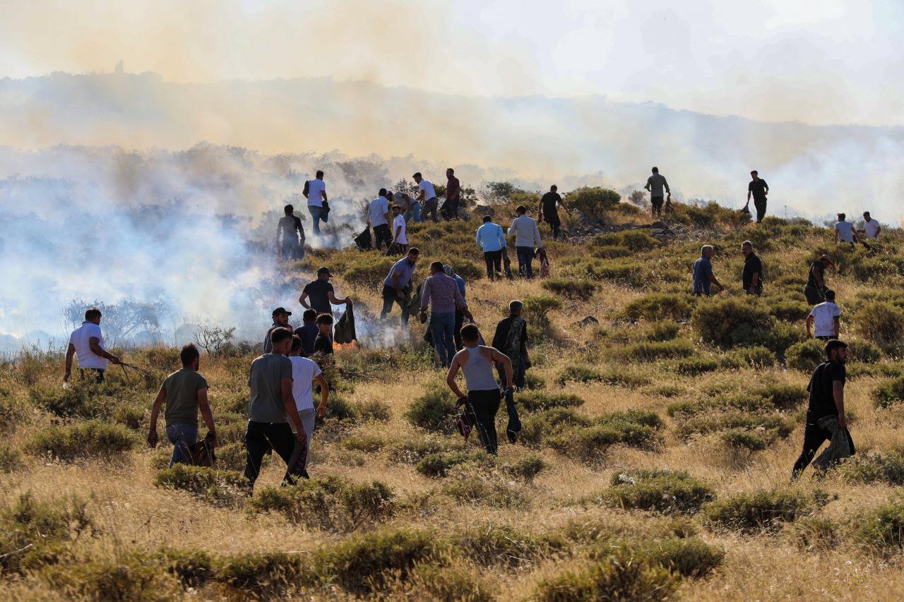 Son dakika: Diyarbakır'da arazi yangını! Kontrol altına alındı