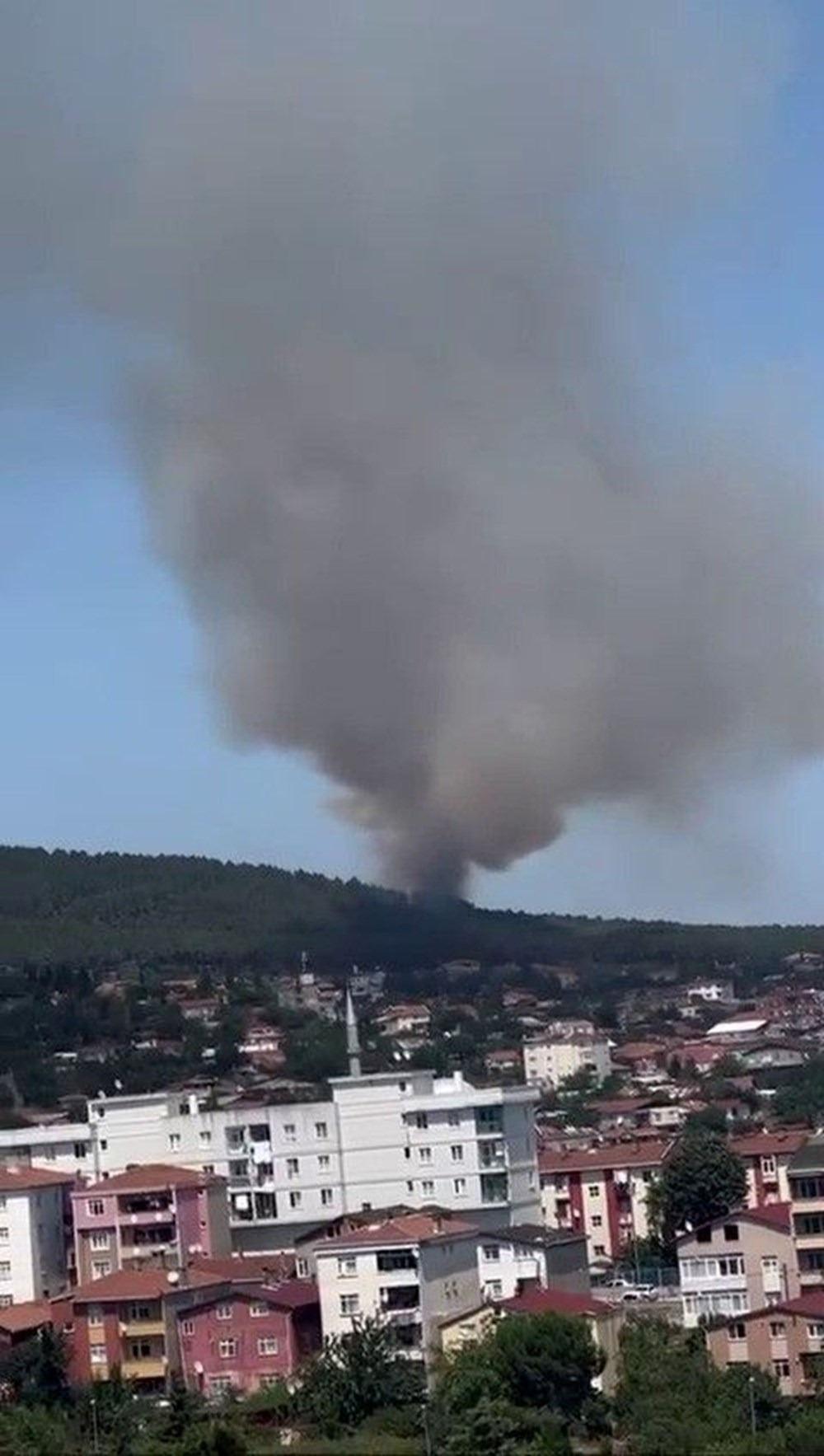 Aydos Ormanı’nda yangın! Dumanlar gökyüzünü kapladı