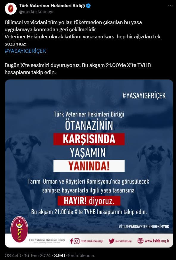 Baytar bu ne? 'Ötenazi' fiyatı belirleyen TVHB'den ikiyüzlü tavır!