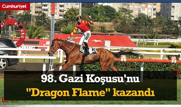 98. Gazi Koşusu'nu Akın Sözen'in jokeyliğini yaptığı Dragon Flame kazandı