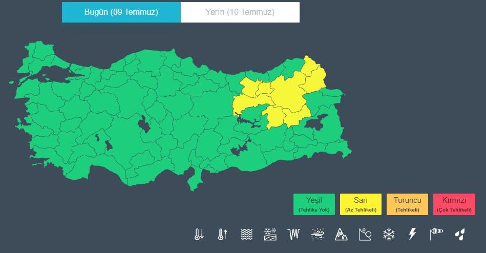 Meteoroloji'den 8 kente sarı kodlu son dakika uyarısı!