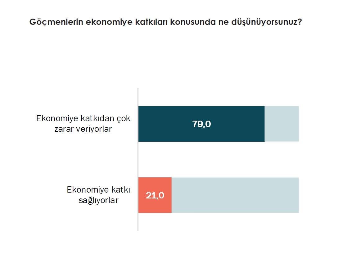 Suriyeli göçmenlerle ilgili anketten dikkat çeken rakamlar... Tablo negatif