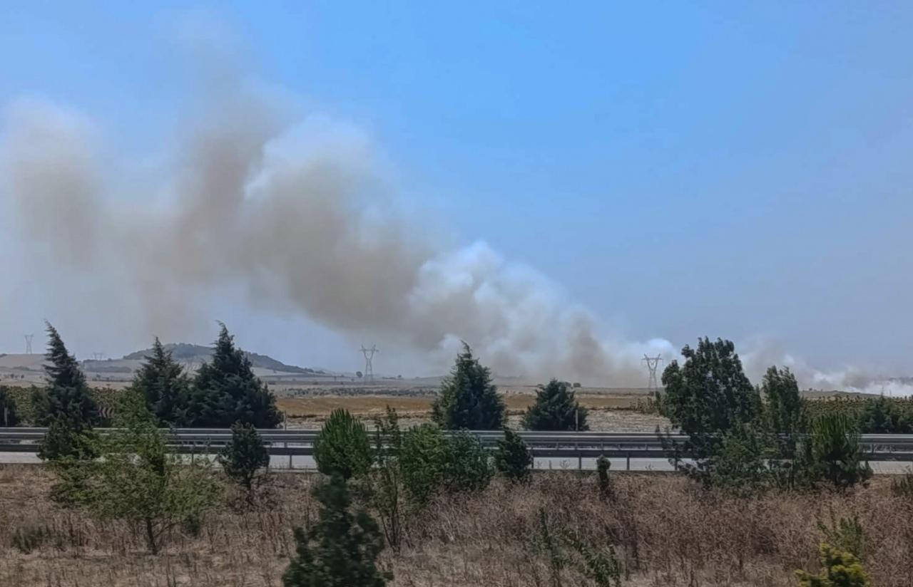 Balıkesir'de çıkan orman yangınına müdahale ediliyor