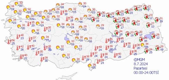 Kavurucu sıcaklar dönüyor! 42 dereceye çıkacak