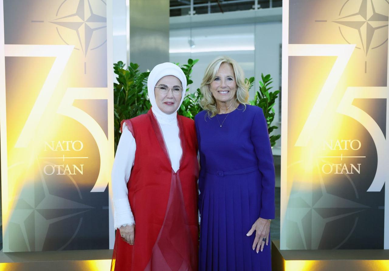 Emine Erdoğan, Jill Biden'ın ev sahipliğindeki resepsiyona katıldı