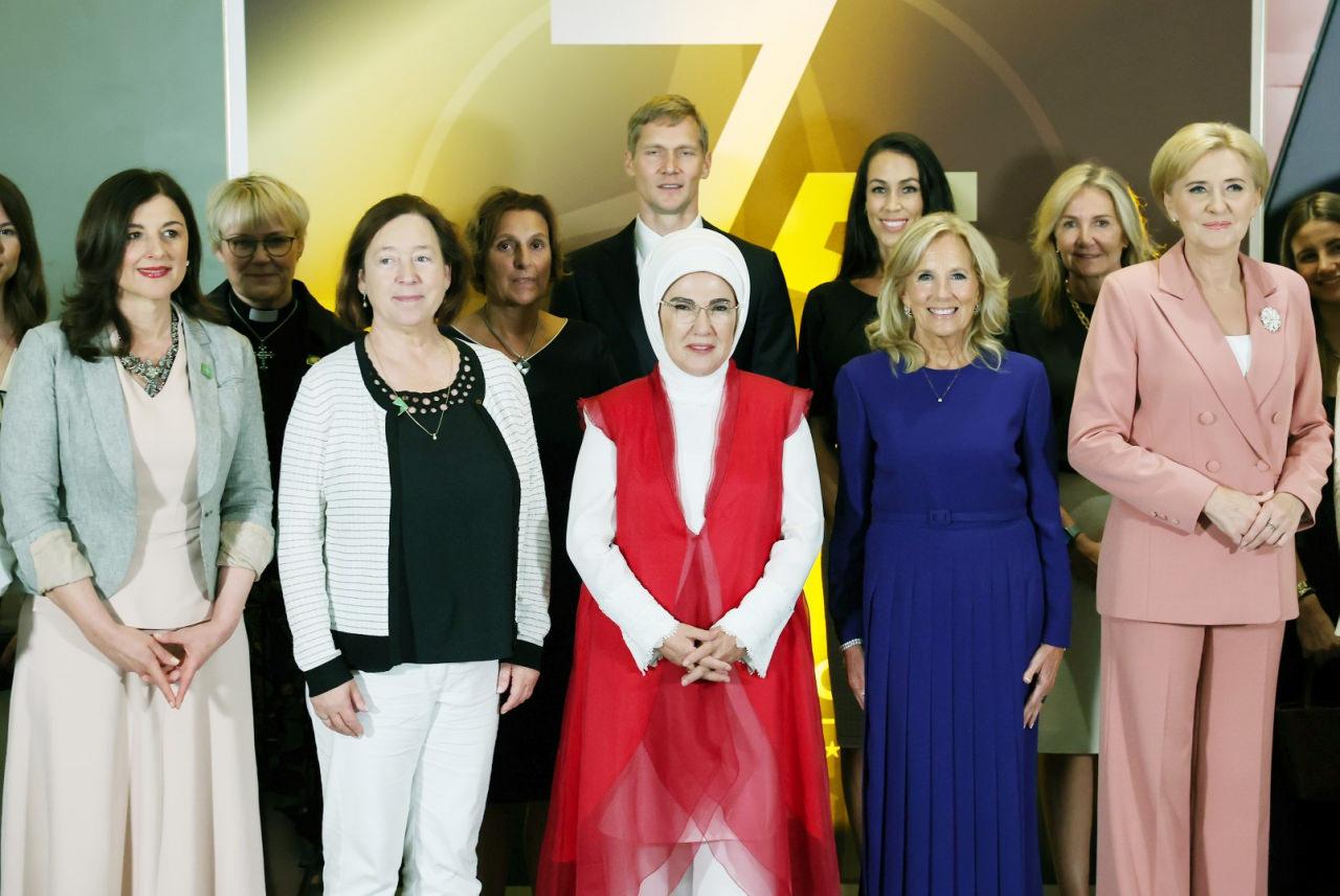 Emine Erdoğan, Jill Biden'ın ev sahipliğindeki resepsiyona katıldı