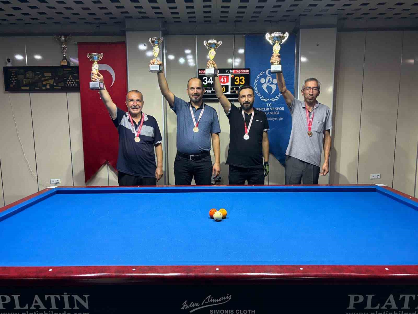 15 Temmuz 3 Bant Bilardo Turnuvası sona erdi