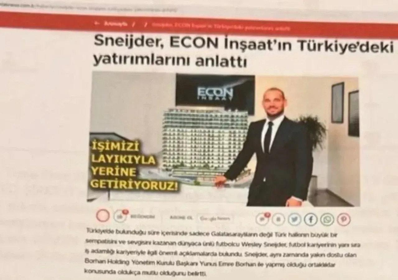 Komançero'nun kara para ağından Galatasaray'ın dünyaca ünlü yıldızı Sneijder çıktı